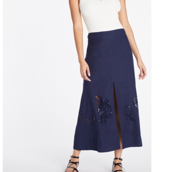 Tanya Taylor Harlow skirt maritime blue - Picture 2 of 6